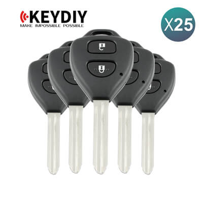 KeyDiy KD Télécommande Universelle Série B Type Toyota Avec 2Boutons B05-2 25 pièces Lot