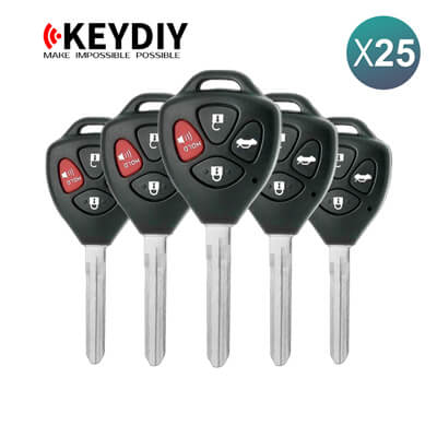 KeyDiy KD Télécommande Universelle Série B Type Toyota Avec 4Boutons B05-4 25 pièces Lot