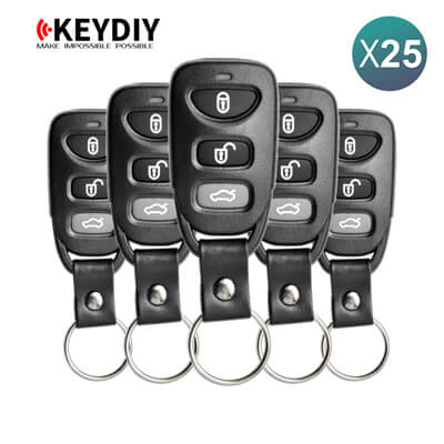 KeyDiy KD Télécommande Universelle Série B Type Hyundai Kia Avec 3Boutons B09-3 25 pièces Lot