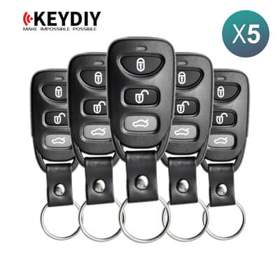 KeyDiy KD Télécommande Universelle Série B Type Hyundai Kia Avec 4Boutons B09-4 5 pièces Lot