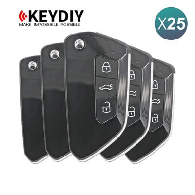 KeyDiy KD Télécommande Universelle Série B Style Golf8 Avec 3Boutons B33 25 pièces Lot