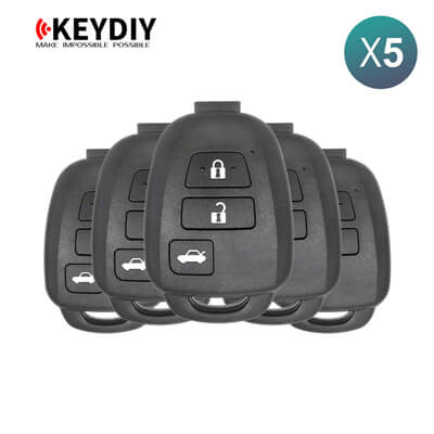 KeyDiy KD Télécommande Universelle Série B Type Toyota Avec 3Boutons B35-3 5 pièces Lot