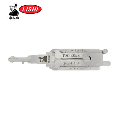 Original Lishi TOY43R Apertura y Decodificador 2-en-1 para Chevrolet Herramienta Lishi Anti Reflejo