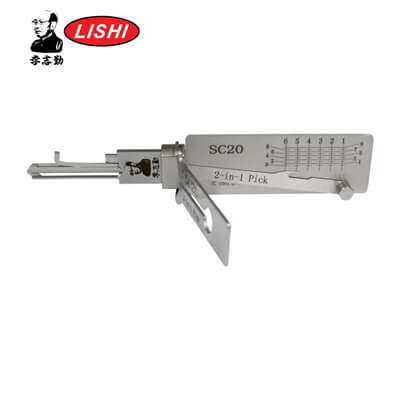 Outil Lishi Original SC20/L 2-en-1 Crochetage et Décodeur pour Schlage L Master Keyway Residential Lishi