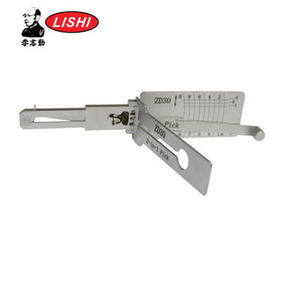 Apertura y Decodificador Lishi ZD30-AG Original 2 en 1 para Motocicleta Aprilia Ducati Zadi Herramienta Lishi Anti Brillo