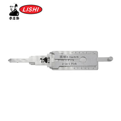 Original Lishi HU46 Crochetage et Décodeur 3-en-1 pour Opel Outil Lishi