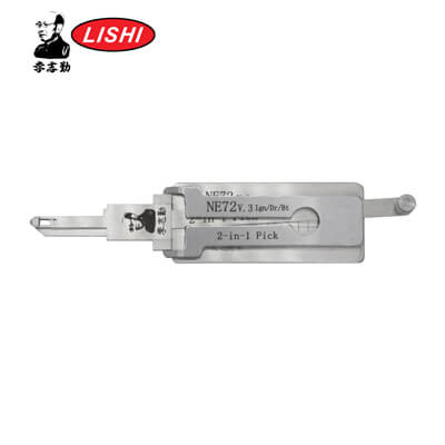 Оригинальный Оригинал Lishi NE72 Отмычка и Декодер 3-в-1 для Peugeot Инструмент Lishi