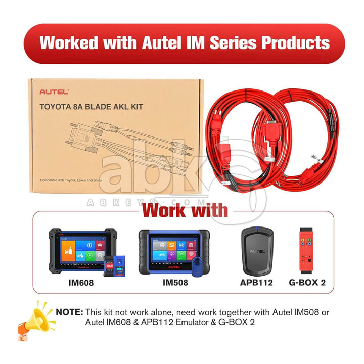 Autel Toyota 8A Cable For Toyota All Keys Lost AKL Kit - ABK-1388 - ABKEYS.COM