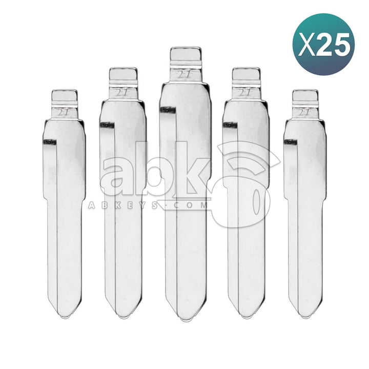 KeyDiy Xhorse Remote Key Blade For Mazda MAZ13 25Pcs Bundle - ABK-14-OFF25 - ABKEYS.COM