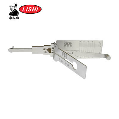 Lishi Оригинальный GM39 B102 10Cut 2-в-1 Отмычка и Декодер для Инструмента Lishi GM