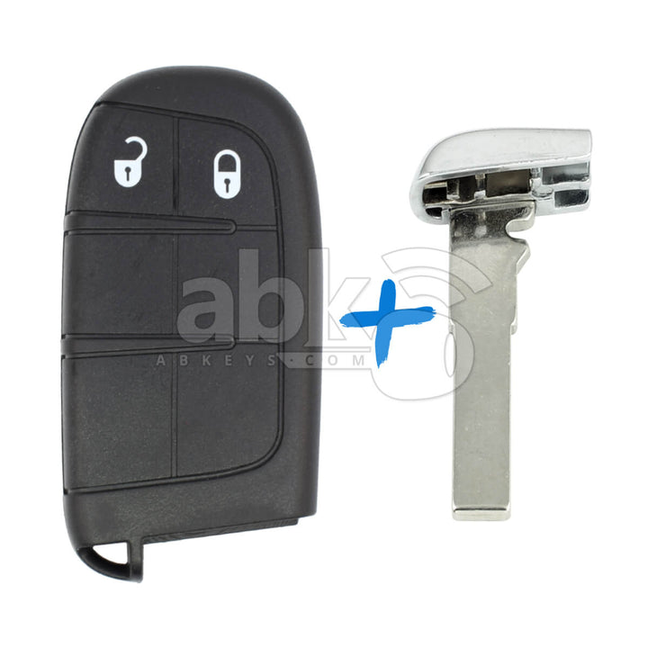 Jeep Compass 2017+ Smart Key 2Buttons 68250344AB 68250344AA 433MHz M3N-40821302 - ABK-1485 -