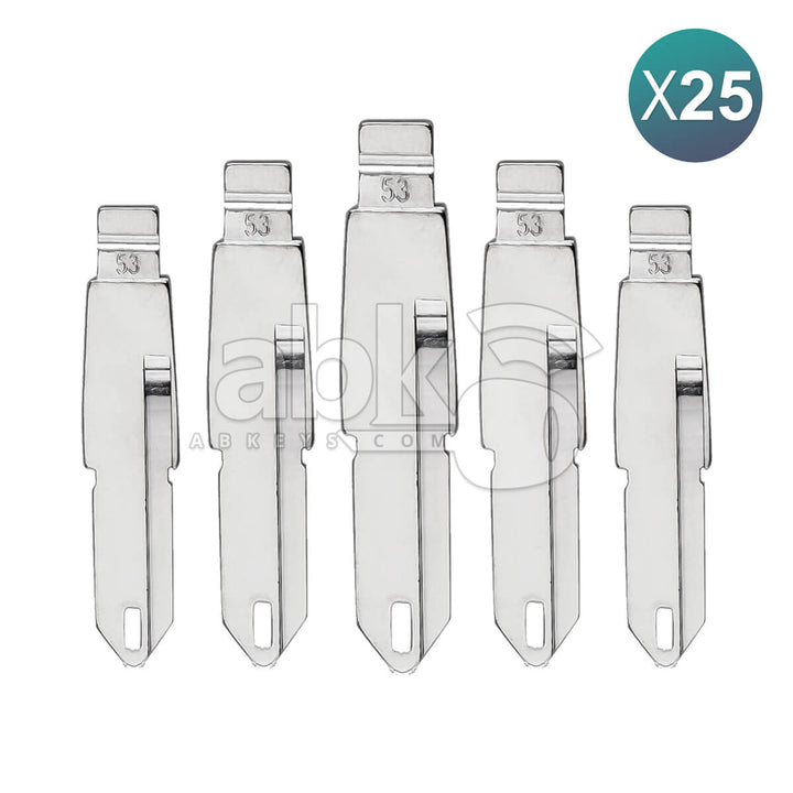 KeyDiy Xhorse Remote Key Blade For Peugeot Citroen NE72 25Pcs Bundle - ABK - 18 - OFF25 - ABKEYS.COM