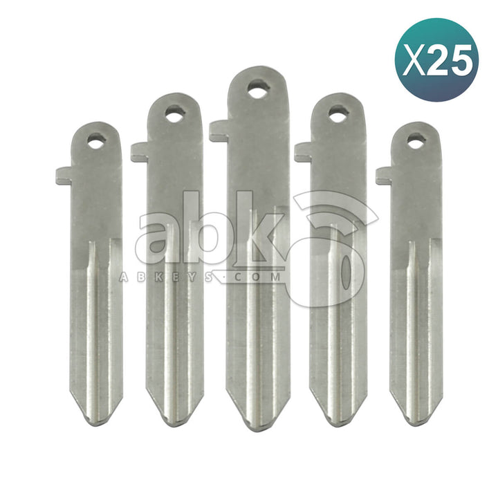 Nissan Qashqai Micra 2003+ Smart Key Blade KEY00-E0022 NSN14 25Pcs Bundle - ABK-1812-OFF25 -