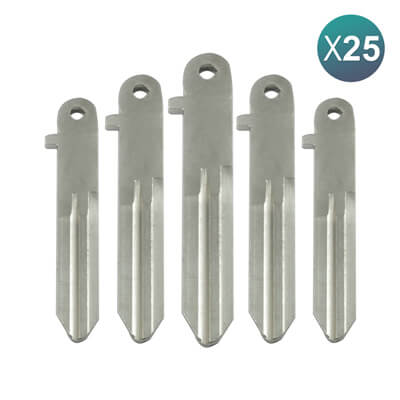 Nissan Qashqai, Micra 2003+ Lame de Clé Intelligente KEY00-E0022, NSN14 25 pièces Lot