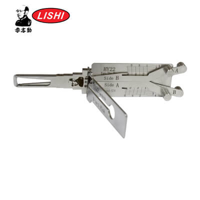 Оригинал Lishi HYN22 KIA7 3-в-1 Отмычка и Декодер для Hyundai и Kia Инструмент Lishi