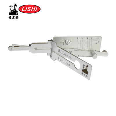 Original Lishi HU136 Crochetage et Décodeur 2-en-1 pour Renault Outil Lishi