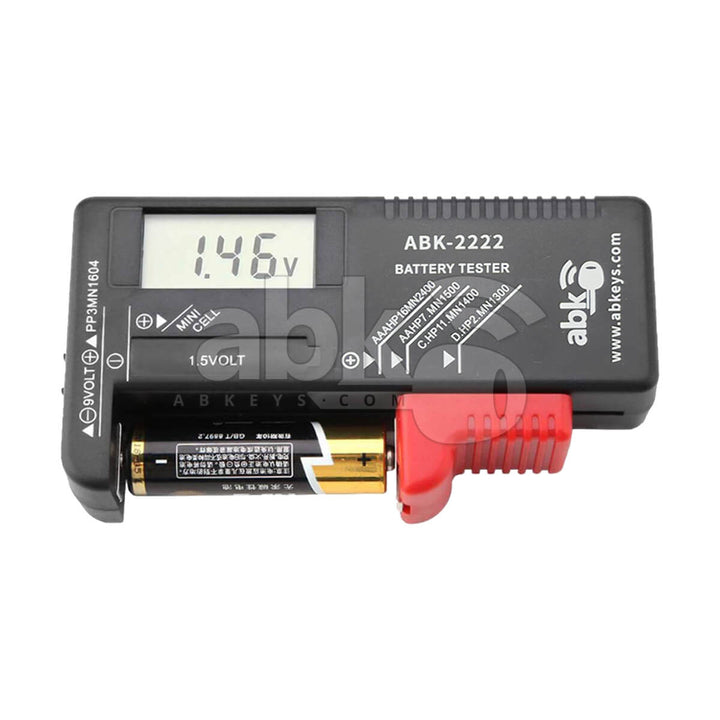 Digital Battery Voltage Tester / Remote Battery Tester - ABK-2222 - ABKEYS.COM