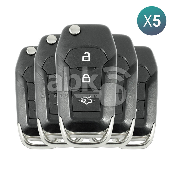Ford Mondeo Fiesta S-Max 2015+ Flip Remote 3Buttons 1892737 433MHz AO8TBB HU101 5Pcs Bundle -