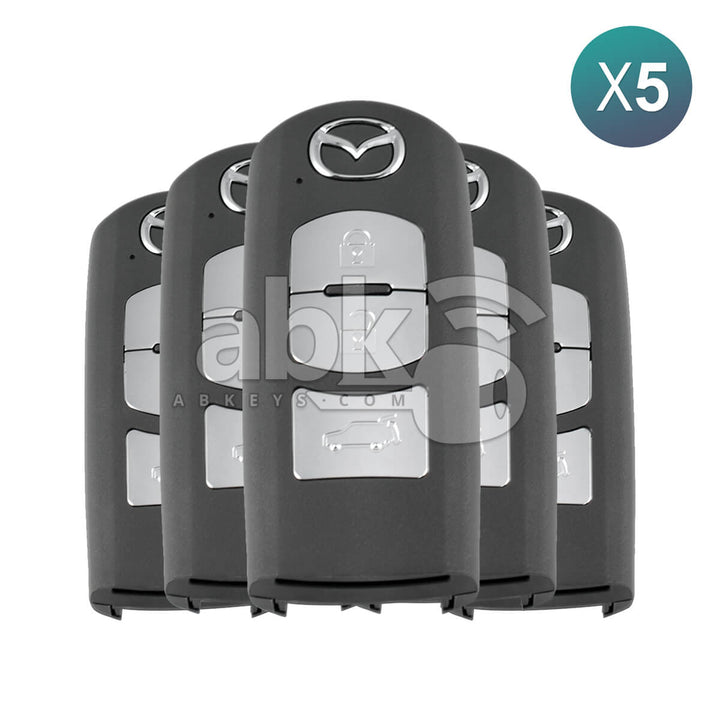Mazda CX5 2017+ Smart Key 3Buttons TKY6-67-5DY 433MHz SKE13E-01 5Pcs Bundle - ABK-2782-OFF5 -