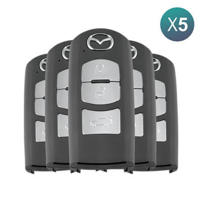 Mazda CX5 2017+ Smart Key 3Buttons TKY6-67-5DY 433MHz SKE13E-01 5Pcs Bundle - ABK-2782-OFF5 -