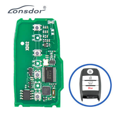 Lonsdor Hyundai / Kia Smart Key PCB PA7800B4 4Buttons 8A Transponder