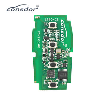 Lonsdor LT20-02 PCB Llave Inteligente 8A+4D Para Subaru Frecuencia Ajustable 4Botones