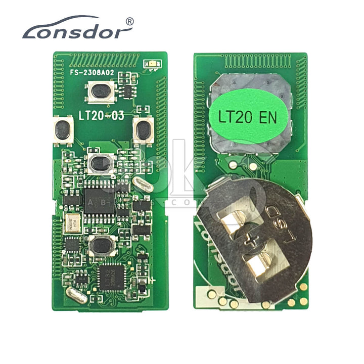 Lonsdor LT20-03 Smart Key PCB 8A+4D For Toyota Adjustable Frequency 5Buttons - ABK-2888-LT20-03 -