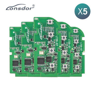 Lonsdor LT20-07 Плата Смарт-Ключа 8A+4D Для Lexus Регулируемая Частота 4Кнопки 5 шт Комплект