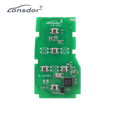 Lonsdor LT30-03 Smart Key PCB 4A For Toyota Adjustable Frequency 5Buttons