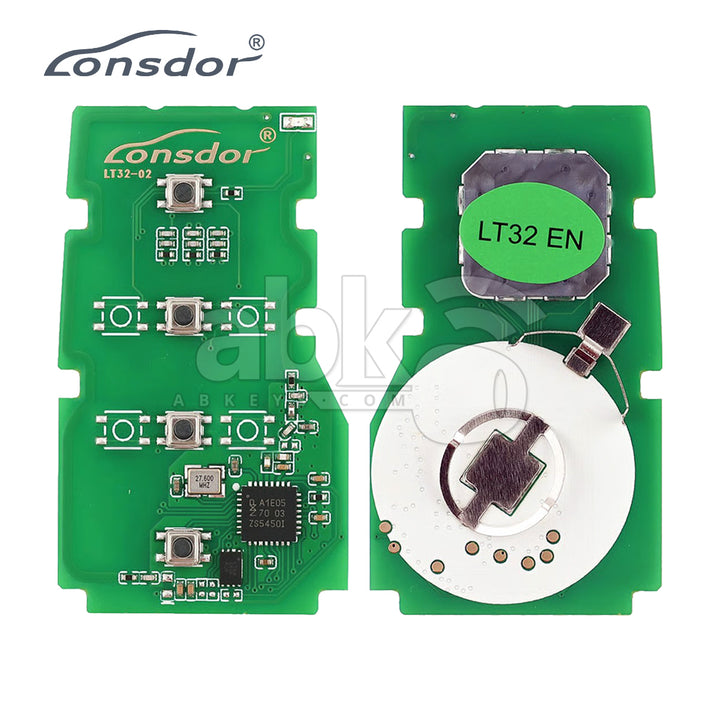 Lonsdor LT32-02 Smart Key Pcb With 4Button 4A+B6 Toyota & Lexus Adjustable Frequency 4Buttons