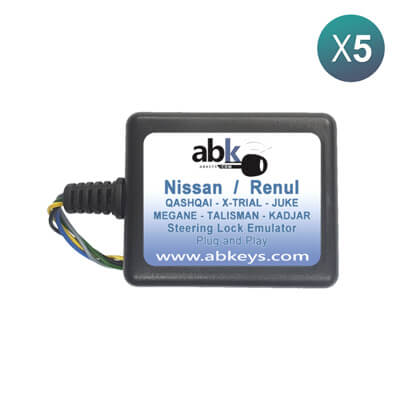 Nissan Qashqai Juke Micra / Renault Megane4 Talisman Kadjar Emulador de Trava de Direção Plug & Play 5 Unid Lote