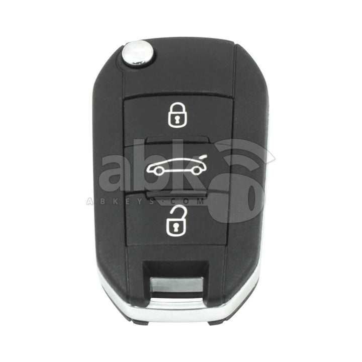 Peugeot 2011-2024 Flip Remote Cover 3Buttons HU83 - ABK-3045 - ABKEYS.COM