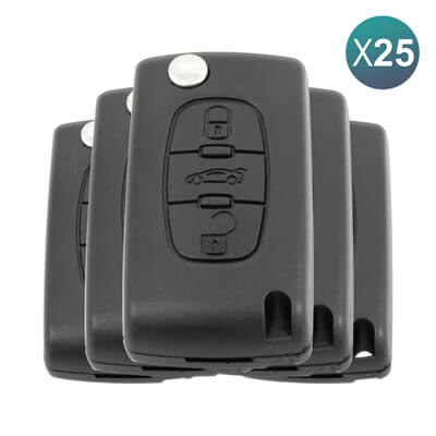 Peugeot 2003-2013 Чехол Выкидного Пульта 3Кнопки CE0523 HU83 25 шт Комплект
