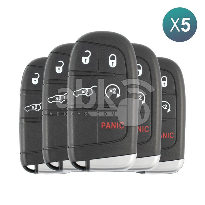 Jeep Compass 2017+ Smart Key 5Buttons 68250343AB 433MHz M3N-40821302 5Pcs Bundle - ABK-3204-OFF5 -