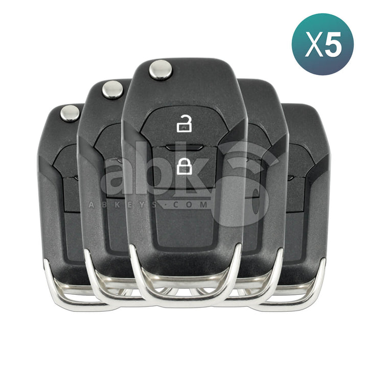 Ford Mondeo Ranger 2014 + Flip Remote 2Buttons EB3T - 15K601 - BA 433MHz HU101 5Pcs Bundle - ABK