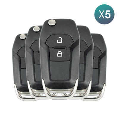 Ford Mondeo 2014-2019 Mando Plegable, 2Botones EB3T-15K601-BA 433MHz, HU101 5 Uds Lote