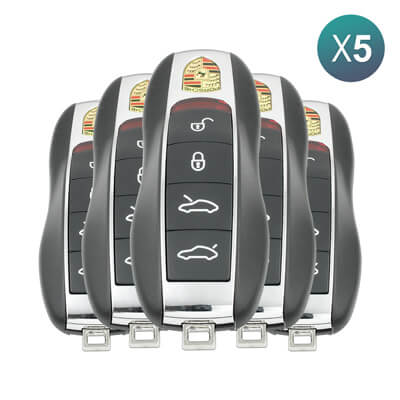 Porsche Panamera, Macan 2013+ Llave Inteligente, 4Botones, 315MHz Keyless Go 5 Uds Lote