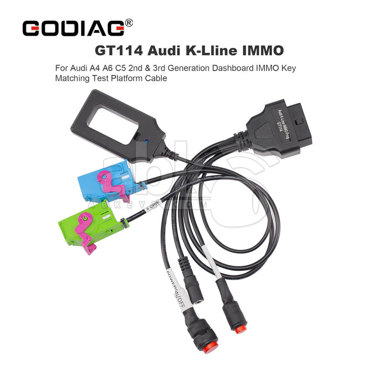 GODIAG GT114 Audi K-Lline IMMO for Audi A4 A6 C5 2nd & 3rd Generation Dashboard IMMO Key Matching