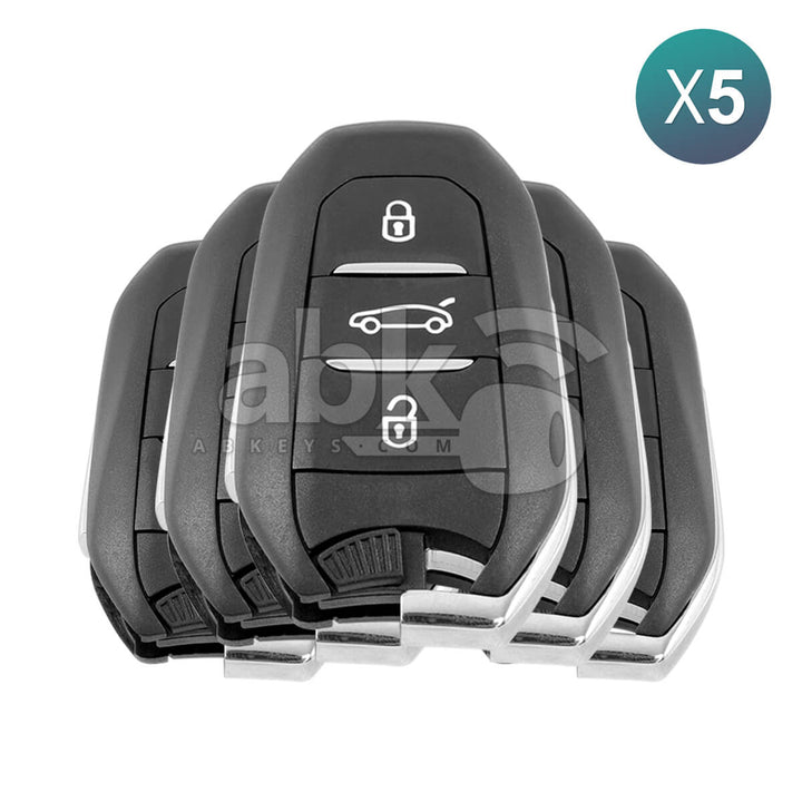 Peugeot 3008 5008 2016 + Smart Key 3Buttons 98105588ZD 98124195ZD 433MHz IM2A 5Pcs Bundle