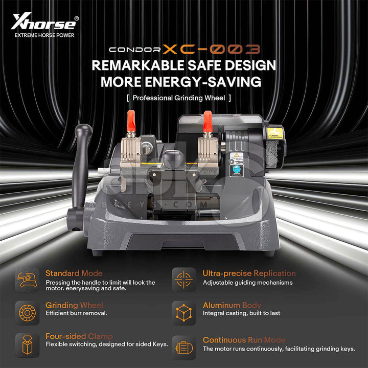 Xhorse Condor XC-003 Mechanical Key Cutting Machine With LED XC0300EN - ABK-4127 - ABKEYS.COM