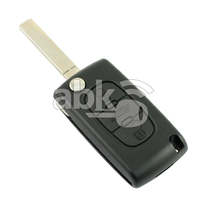 Citroen C2 C3 2005+ Flip Remote 3Buttons 433MHz CE0536 VA2 - ABK-426 - ABKEYS.COM