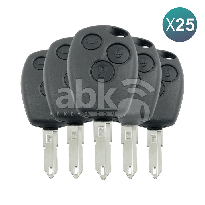 Renu Clio3 Kangoo Master Twingo Dacia 2006+ Remote Key 25Pcs Offer 3Buttons 7701209236 433MHz