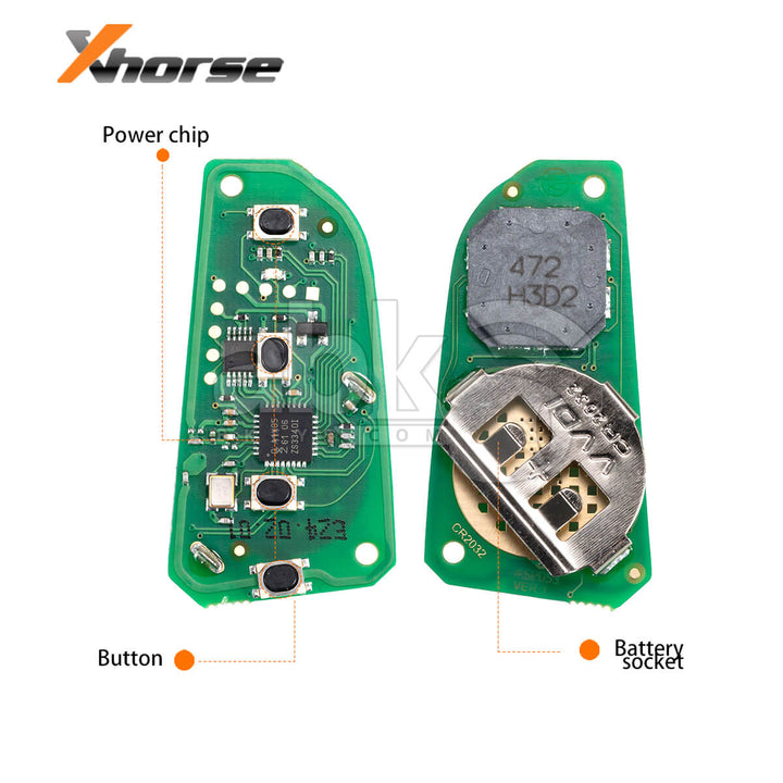 Xhorse Universal Smart Key XSDFX2EN Knife Style 4Buttons - ABK-4488-XSDFX2EN - ABKEYS.COM