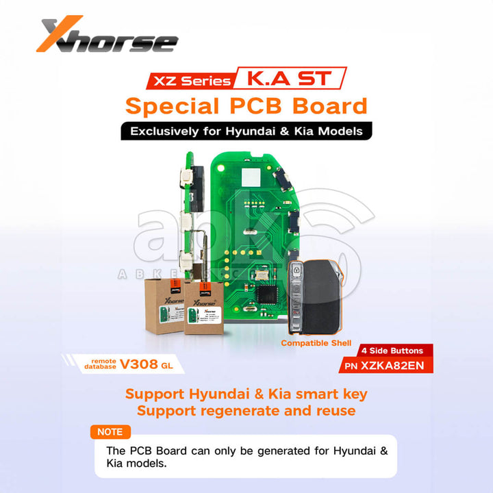 Xhorse XZKA82EN Special Smart Key Board With 4Buttons for Hyundai & Kia Cars - ABK-4488-XZKA82EN