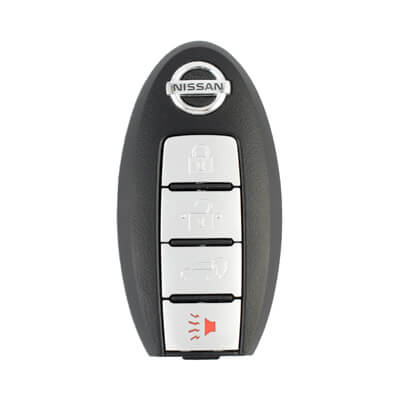 Nissan 2007+ Coque de Clé Intelligente, 4Boutons Type Batterie Droite