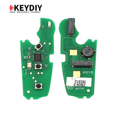 KeyDiy KD Clé Intelligente Universelle Série ZB Type Audi Avec 3Boutons (PCB Uniquement) ZB09