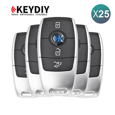 KeyDiy KD Clé Intelligente Universelle Série ZB Type Mercedes Avec 3Boutons ZB11 25 pièces Lot