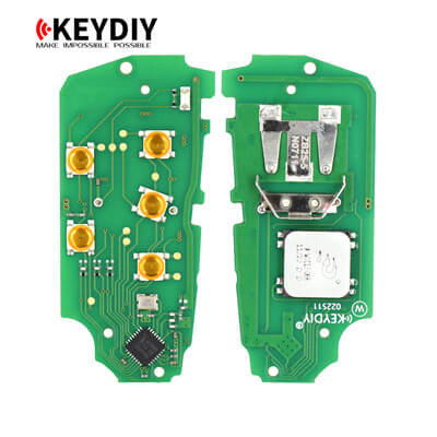 KeyDiy KD Clé Intelligente Universelle Série ZB Type Volkswagen Avec 5Boutons (PCB Uniquement) ZB25-5