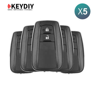 KeyDiy KD Clé Intelligente Universelle Série ZB Type Toyota Avec 2Boutons ZB36-2 5 pièces Lot