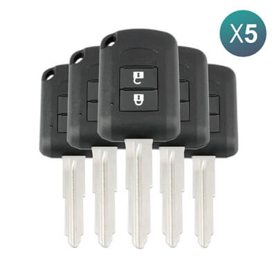 Оригинальная Головка Брелока Mitsubishi Mirage, Outlander, ASX 2016+, 2Кнопки 6370B941 433MHz, J166E, MIT11R 5 шт Комплект